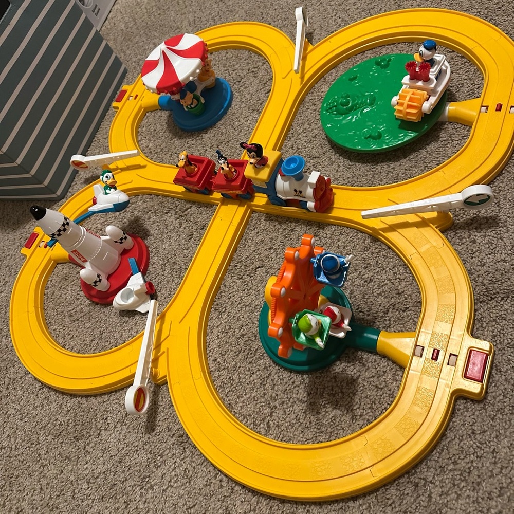 Vintage Disneyland Train Track Playset for Kids from 1986